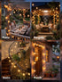 Xingzd 25Ft G40 13 Bulbs, LED Globe Outdoor String Lights Waterproof Patio Lights with Warm White Hanging Light