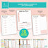 Decorably Weekly Meal Planner with Grocery List Detailed - Meal Prep List - 52 Easy Tear-Off Sheets Refrigerator Meal Planner, 8.5x11in Spring-Bound Weekly Meal Planner and Grocery List Magnetic by Decorably