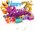 Liif Happy 75th Birthday 3D Greeting Pop Up Card, 75 Birthday Card for Women, Men, with Balloon and Champagne Design