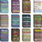 Inspirational Mini Notepads, Motivational Notebook for School, Office, Travel, 12 Styles (Cute Style, 96 Pieces)