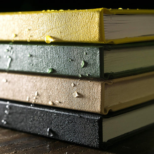 Rite in the Rain Weatherproof Hard Cover Notebook, 4 3/4" x 7 1/2", Yellow Cover, Field Pattern (No. 350F)