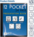 Better Office Products 12 Pocket Bound Presentation Book, Black with Clear View Front Cover, 24 Sheet Protector Pages