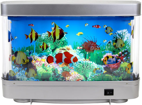 Lightahead Sensory Artificial Aquarium Lamp LED Virtual Fake Fish Tank with Moving