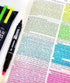 G.T. Luscombe Company, Inc. Zebrite Double Ended Bible Highlighter Set, No Bleed Pigmented Ink, Set of 3