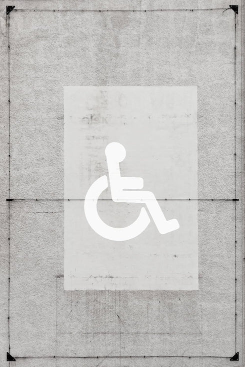 Handicap Symbol Design Stencil, 12-Inch, Reusable Mylar Cutout for Accessible Signage, Crafts & DIY Projects