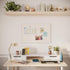 U Brands Farmhouse Bulletin Board - Linen Covered Corkboard with White Wood Frame, 30" x 20"