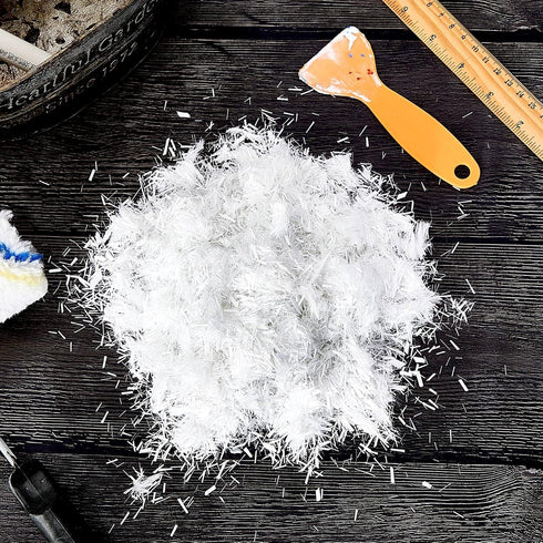 Frienda 8.8 Lb 1/4" Chopped Fiberglass Fibers Strands, E-Glass for Cement Mortar Concrete Reinforcement