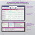 White Board Calendar Dry Erase, Magnetic Planner for Fridge & Wall - 10.5" x 16.5" with 5 Markers & 6 Adhesive Hooks