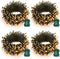 Battery Operated Christmas Lights - 4 Pack Total 66ft 200 LED Battery
