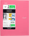 Five Star 2-Pocket Stay-Put Folder, Plastic Colored Folders with Pockets & Prong Fasteners, Pink, 11” x 8-1/2” (72105)