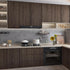 16x354in TOTIO Dark Brown Wood Grain Contact Paper Black Walnut Textured Peel and Stick Wallpaper Air Guide Slot Design