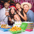 120P Mexican Taco Nights Food Trays - Mexican Wax Paper Deli Trays Nacho Popcorn Grease Proof Container Unassembled