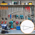 Hotop Pegboard Shelf Hooks, Metal Pegboard Shelf Brackets Kit for Art Craft Room, Kitchen, Office (8 Pieces, 6 Inch)