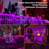 33ft 100 120V Brizled Purple String Lights, LED Christmas Lights Outdoor, Connectable Purple String Light UL Certified
