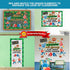 Decorably 80Pcs Football Bulletin Board Decorations Set - Small Football Cutouts for Classroom Decor