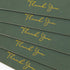 Crisky Green Thank You Cards with Envelopes & Stickers 50 Pack Bridal