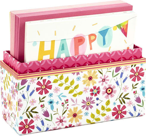 Pack 30 20 Hallmark of Assorted Boxed Greeting Cards, Good VibesBirthday, Thinking of You, Thank You, Blank Cards