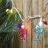 Set 7.25' 10ct Northlight Cocktail Glasses Patio Light - Multi-Color - White Wire