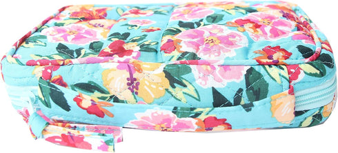 DIWI Super Giant Bible Cover - Extra Large Quilted Cotton Book Case 11.25 X 8.25 X 2.75 Inches (XL C1 Pink Garden)