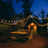 10 (10 G40 1.6" 5 Bulbs) Hometown Evolution, Inc. Foot Globe String Lights Foot, Clear - White Wire - Watt