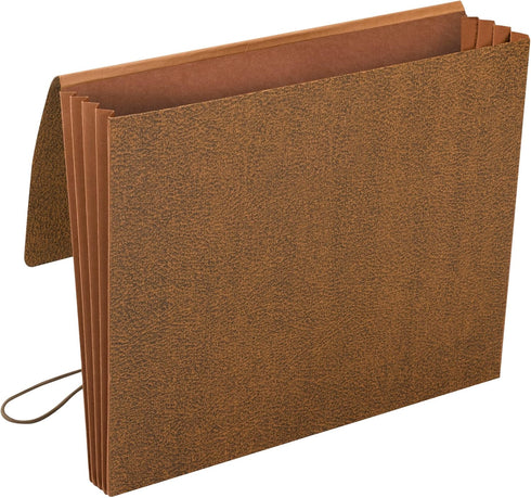 Smead Classic Expanding File Wallet, Redrope, Letter Size, 3-1/2" Expansion, Flap and Cord Closure, 10 per Box (71353)