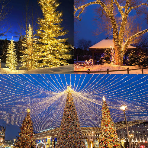 175Ft 500 8 Christmas Lights Outdoor, LED Christmas String Lights with Modes, Timer, Waterproof Fairy Twinkle Light