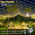 100FT 300 8 LED Christmas Lights Outdoor, Plug in String Lights Indoor Waterproof, Connectable Modes Fairy Twinkle