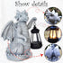 VIOYOUNS Solar Garden Decor Dragon Statues with Solar Lantern,Dragon Figurine Lights Outdoor Decorations for Yard Lawn