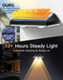 3Lighting 500mAhBattery,Solar lP65 Balcony(4-Pack) Solar Fence Lights Outdoor, Waterproof LED, Modes