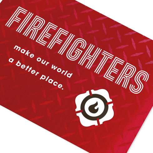 Firefighter Appreciation Thank You Card - First Responder Gratitude Card