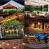 Outdoor LED String Lights, 6.6ft Pendant Light Cord with 2 Sockets, Waterproof Reusable Patio Light Kit No Bulb for