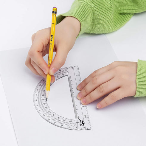 Mr. Pen Protractor, 6 Inches, Pack of 3 for Precise Measurements