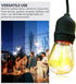 1W S14 Bulbs, 15-Pack Newhouse Lighting Outdoor Weatherproof LED Replacement String Light Standard Base