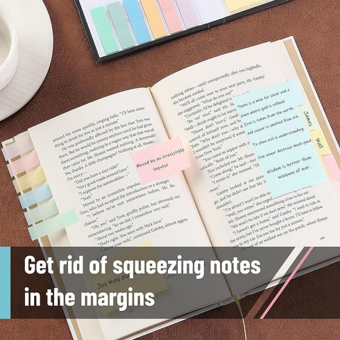 Mr. Pen Sticky Notes Set, 410 Pack, Divider Sticky Notes, Pastel Colors, School Supplies, Office Supplies