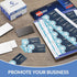 Business Card Magnets Pack of 100, Customize with Peel and Stick Adhesive for Personalized Magnetic Business Cards