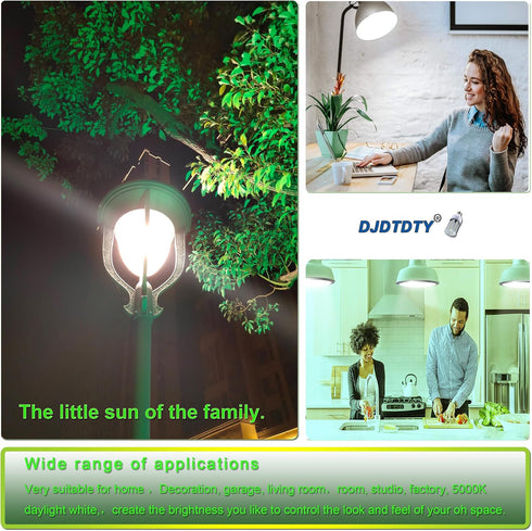 Amazon High Brightness LED Light Bulb, 150W 120W 100W 80W 60W 30W, E26 Base, 4000LM for Garage, 1 Pack