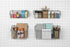 Spectrum (Pack 2) Pegboard & Wall Mount Wire Basket Small (Industrial Gray) - Storage & Organizer for Garage, Tools