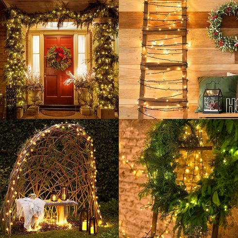 4 Pack 23ft 70 8 LumBelle String Lights Battery Operated, Each LED Christmas Lights with Timer Modes Fairy String