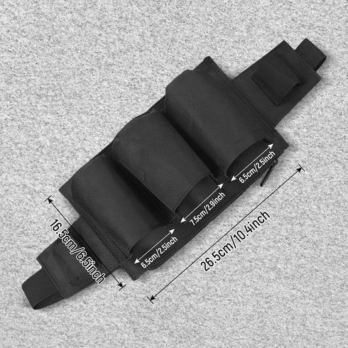 Tool Pouch Waist Belt Bag, Multipurpose Tool Belt for Housekeeping and Gardening, Black