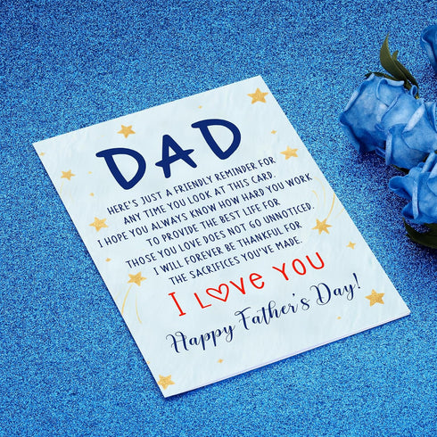 Fathers Card for Dad First Fathers Day Funny Gifts for New Dad Husband from Wife Father's Day Ideas Gifts for Daddy