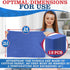12Pcs Blue Cotton Towels for Cleaning, Washable Rags, Reusable, Super Absorbent, 24 x 16.5 in
