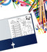 Better Office Products Two Pocket Portfolio Folders, 50-Pack, Blue, Letter Size Paper Folders