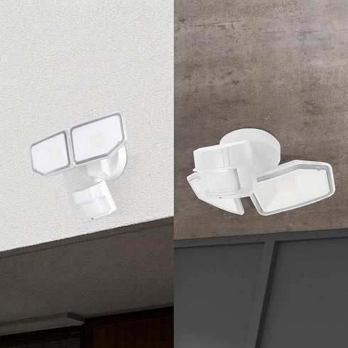 40W 180 4000 5000 2 LED Security Lights Motion Sensor Light Outdoor, Degree, LM, K, ETL Water Resistant, Clear Head