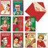 NobleWorks Variety Pack of 10 Christmas Greeting Cards with Envelopes, Adult Cartoon Humor Holiday Assortment - Naughty