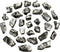 Elite Noble Shungite Stones - Silver Bulk Lot of 30 pcs - Water Purification & Jewelry Making
