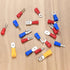 300 Pcs Insulated Electrical Connectors, Fork Ring Spade Butt Quick Disconnect Crimp Terminals Lugs Set, Male/Female