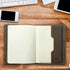 Rustic Handmade Leather Journal Cover for Moleskine Cahier XL (19x25 cm), Unique Storage Design, Pen Holder for Men,