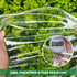 10' 12' Grommets&Reinforced x Clear Vinyl Tarp Clear Tarps Heavy Duty Waterproof UV Resistant Glass Tarps Transparent