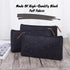 Mr. Pen - 3 Pc Black Felt Small Zipper Pen Case, Canvas Pencil Bag for Office Supplies
