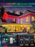 VERDILUME 50FT IP67 Permanent Outdoor Lights, RGB Waterproof Eaves Lighting, Smart LED Outside House Lights